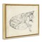 Stupell Industries Antique Dog Drawing Floating Frame By Ethan Harper